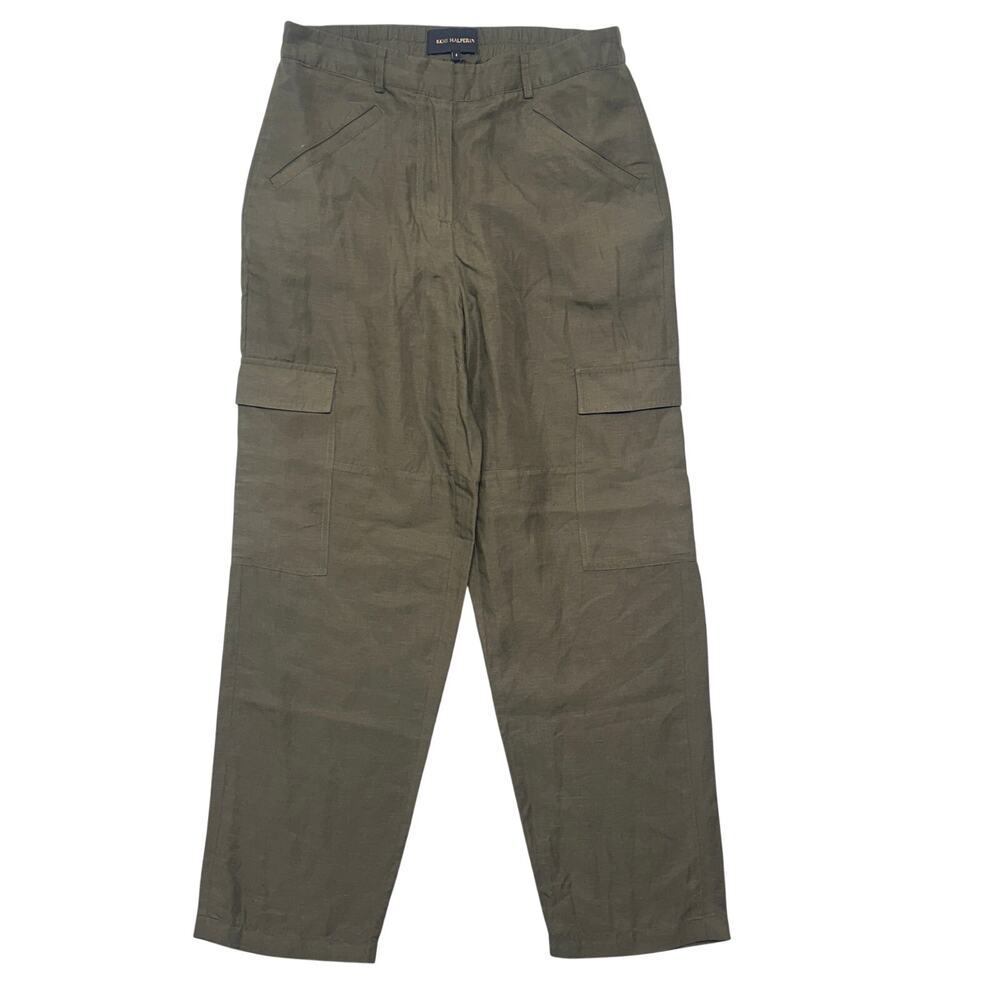 Kobi Halperin Pants Small Womens Olive Green Denny Cargo Straight High Rise